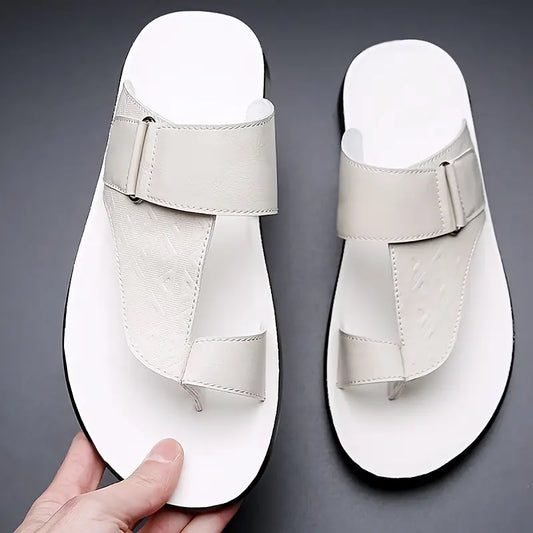 Men's Solid Color - Breathable Flip Flops